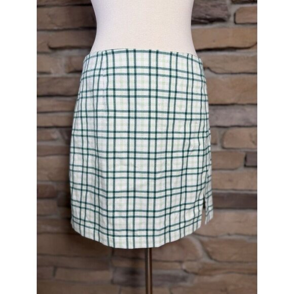 Wild Fable Green Plaid Skirt Size 16 - Picture 1 of 8